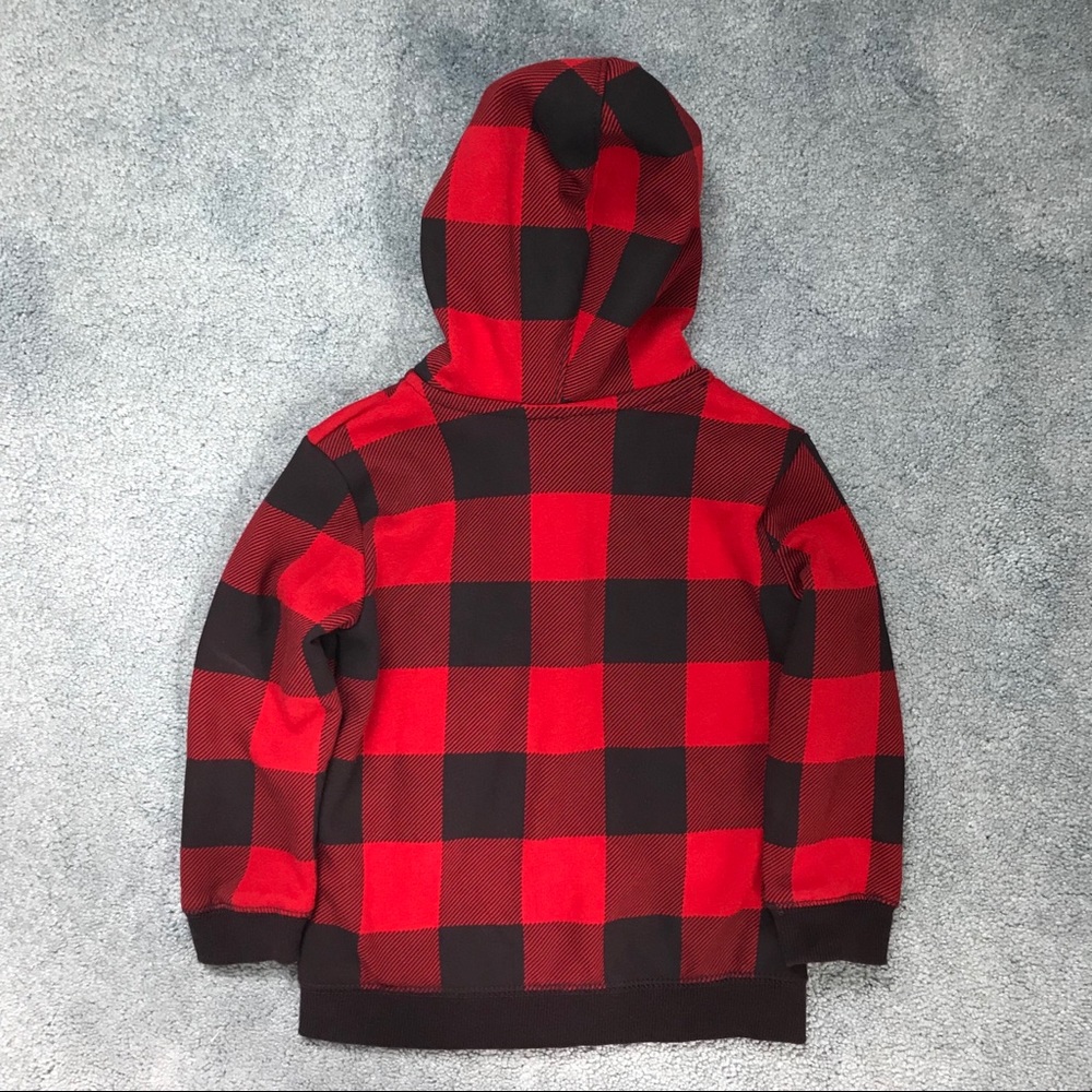 Circo boys red black checked sweatshirt 3T - Picture 3 of 4